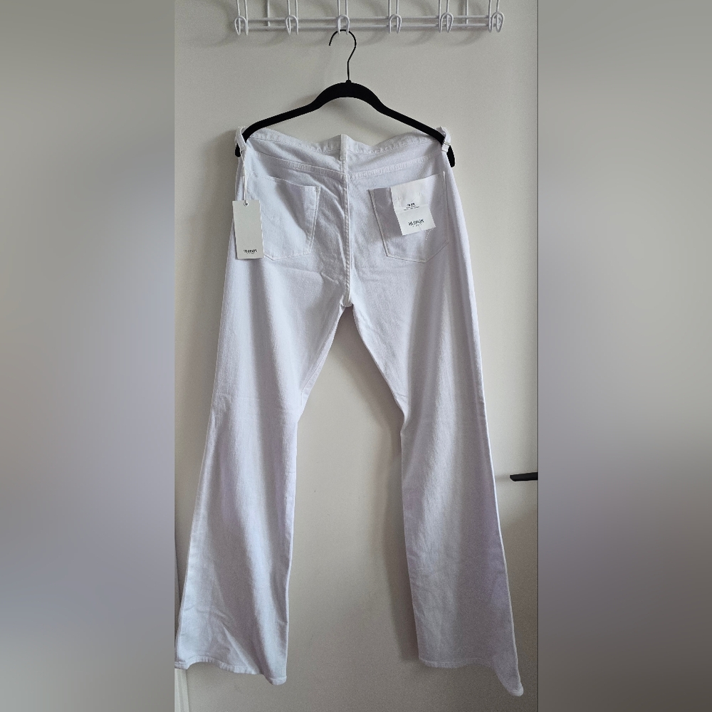 Hudson Los Angeles Jeans Women's White Flare Jeans